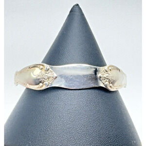 William Rogers Oneida Silver Plate Cuff Bracelet Vintage Engravable Size 6.75